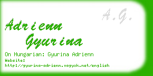 adrienn gyurina business card